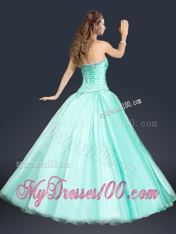 2016 Perfect Sweetheart Beading Evening Dress in Apple Green