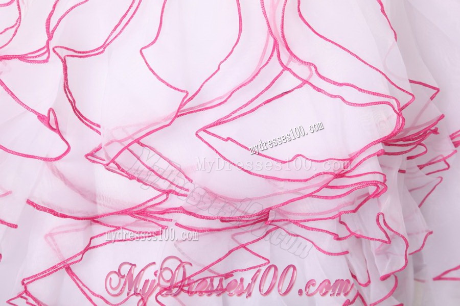 White Princess Sweetheart Knee-length Evening Cocktail Dress