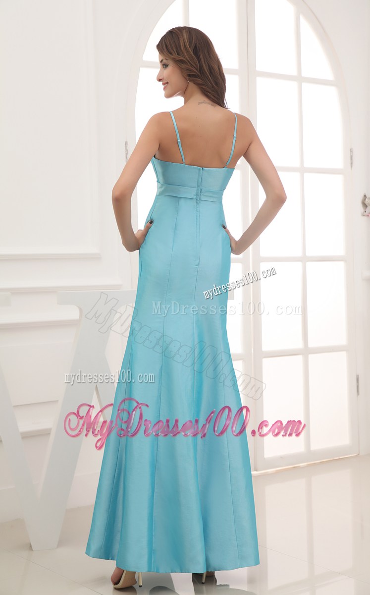 2013 Spaghetti Straps Beading Ankle-length 2013 Formal Evening Dress
