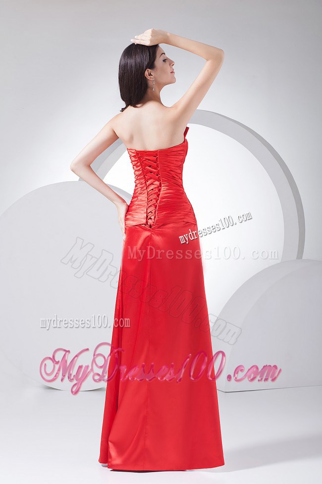 Beading Decorate Bodice 2013 Red Foraml Evening Dresses