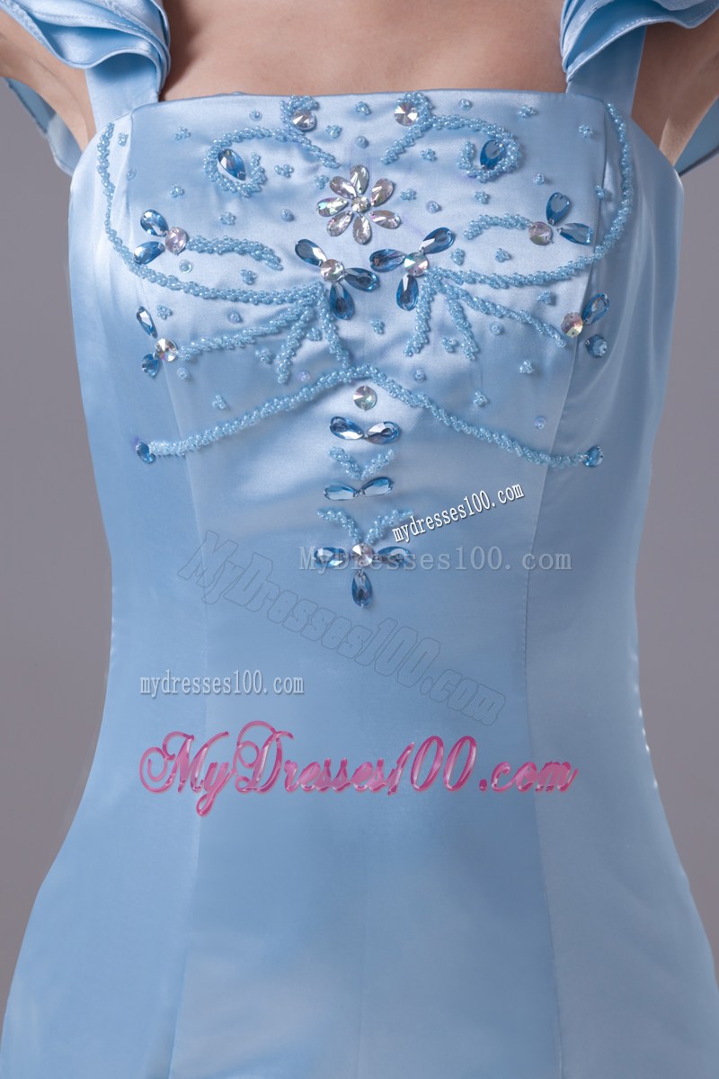 Beading Square Mermaid Long Prom Dress