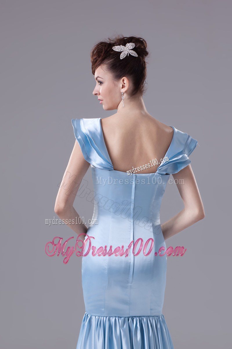 Beading Square Mermaid Long Prom Dress