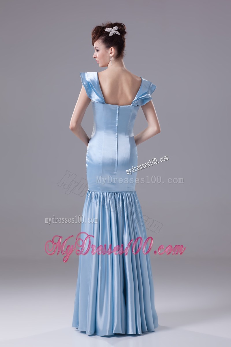 Beading Square Mermaid Long Prom Dress