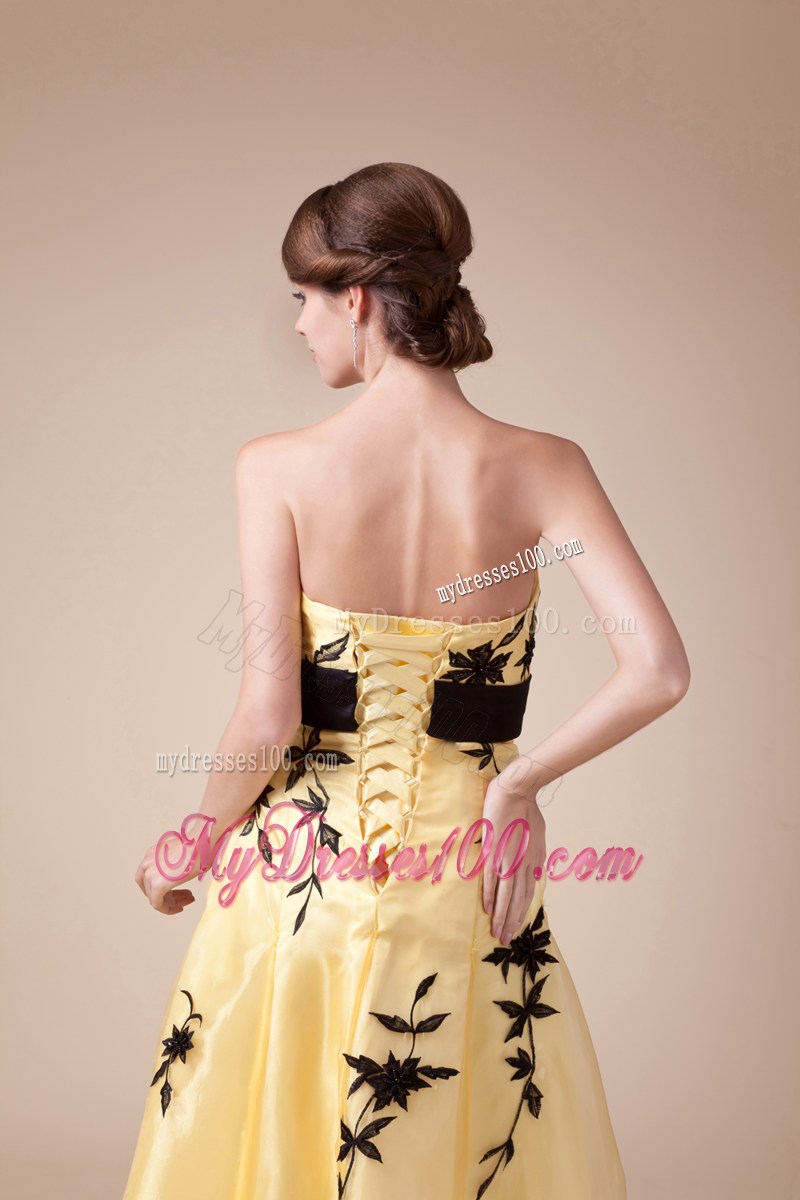 Bowknot Exclusive Empire Strapless Long Prom Dress For 2013