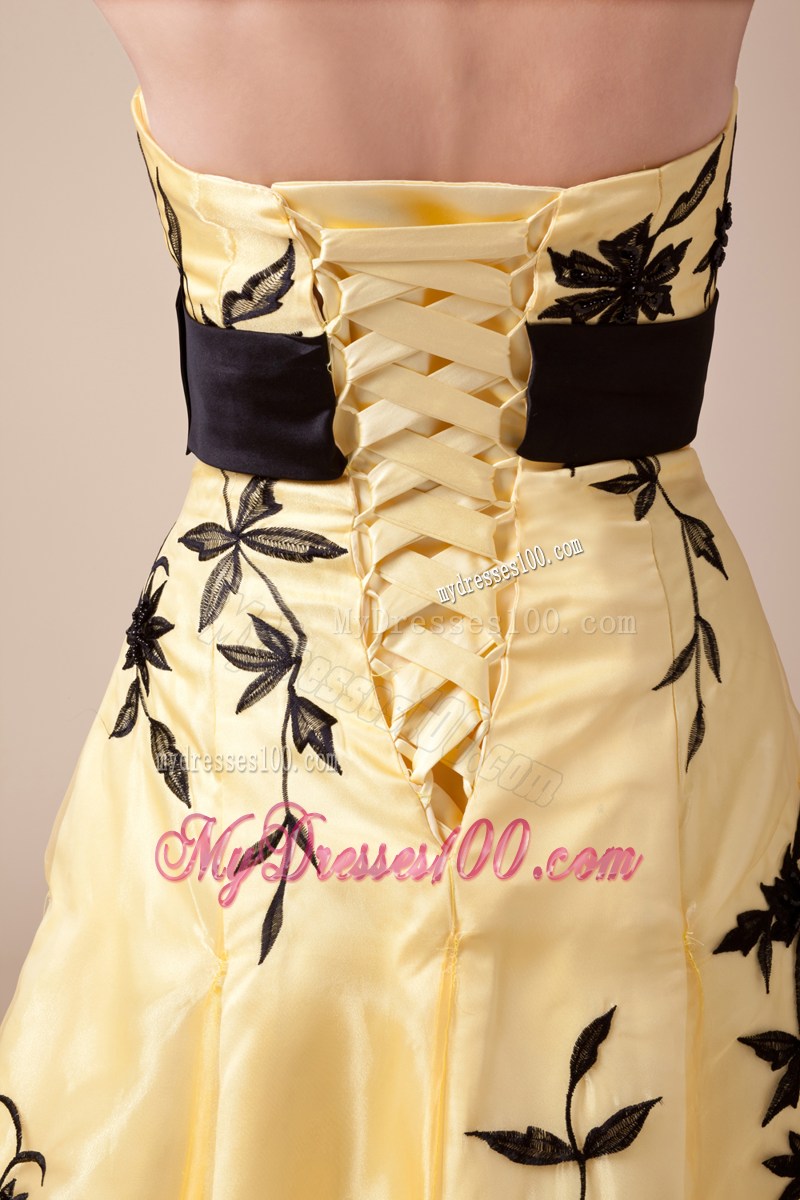 Bowknot Exclusive Empire Strapless Long Prom Dress For 2013