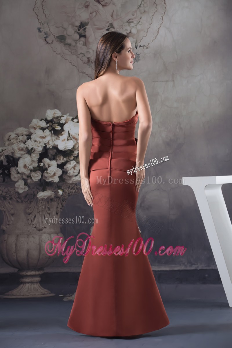 Brand New Appliques Mermaid / Trumpet Long Strapless Prom Dress