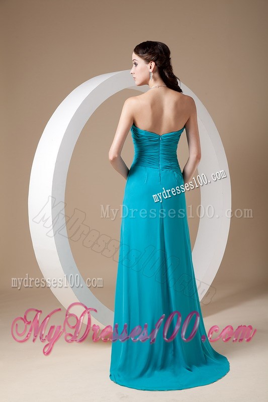 Top Selling Teal 2013 Formal Evening Dress Column Sweetheart