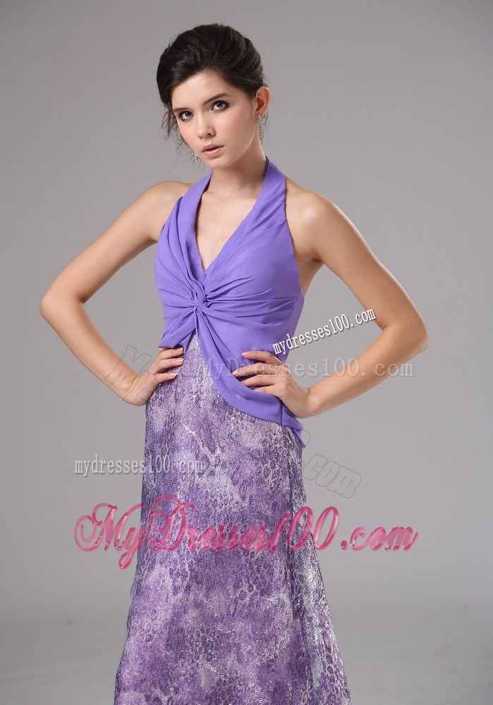 Purrple Custom Made Halter Ruched Bodice For Rrom Dress