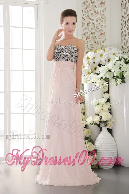 2013 Lovely Pink Empire Sweetheart Beading Celebrity Dresses for Sale