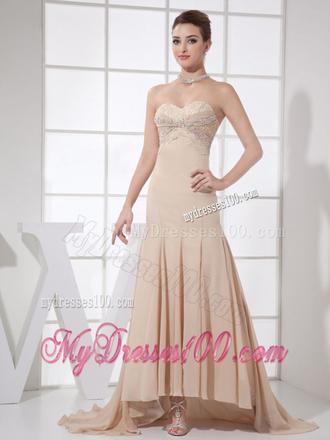 2013 Champagne Sweetheart and Beading For Celebrity Dresses
