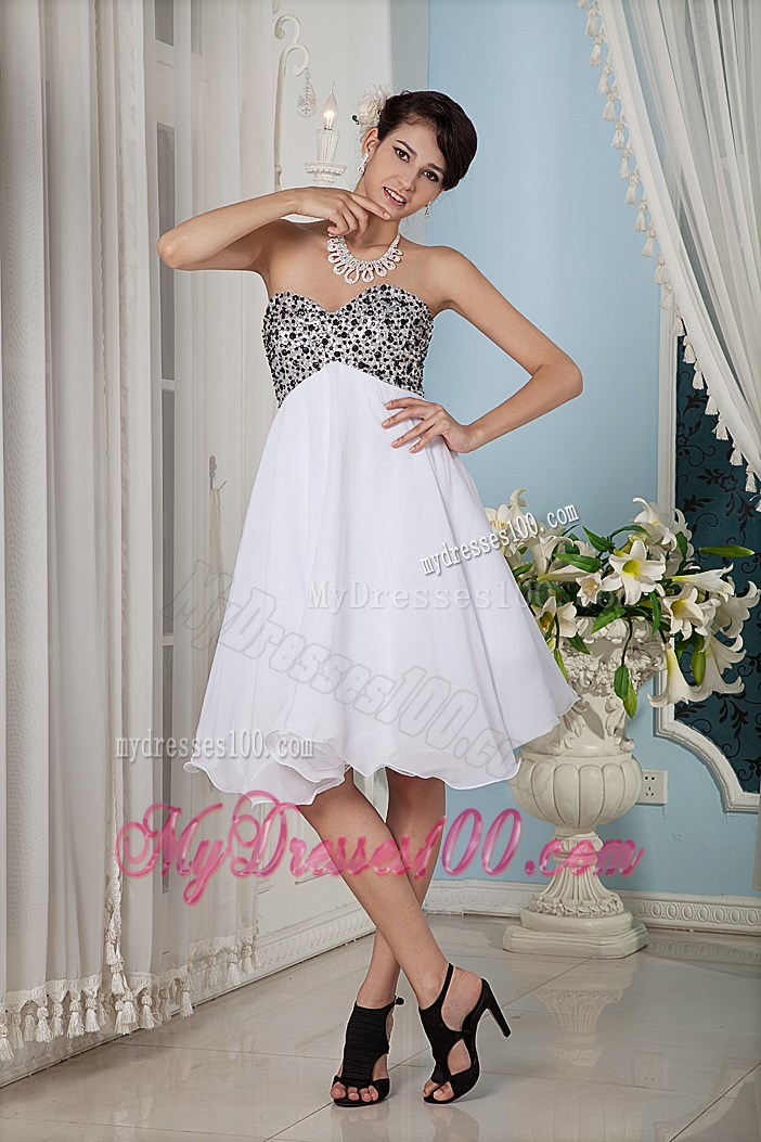 Simple White Princess Prom Graduation Dresses Sweetheart