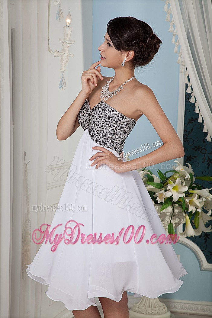 Simple White Princess Prom Graduation Dresses Sweetheart