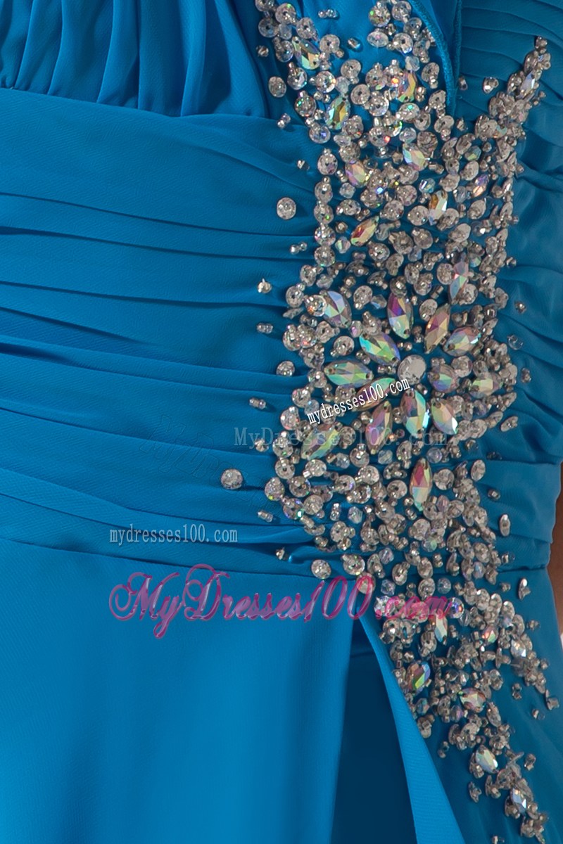 Sexy Sky Blue One Shoulder Backless Prom / Evening Dress On Sale