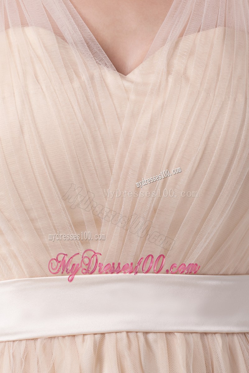 Romantic Princess V-neck Long Prom Dress For 2013