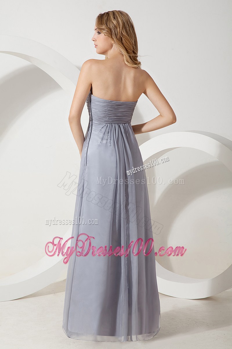 2013 Cheap Grey High Quality Strapless Prom Graduation Dresses