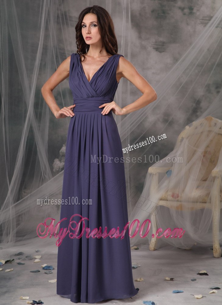 Beautiful 2013 Cheap Ruched Graduation Dresses Empire V-neck