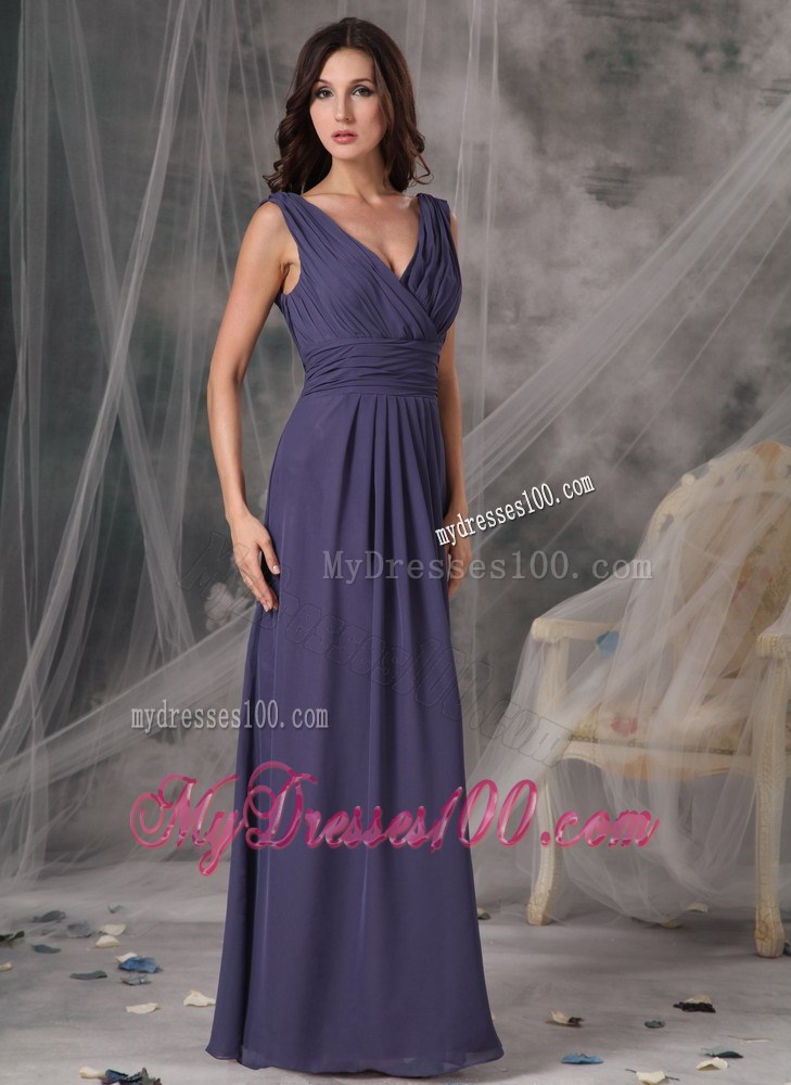 Beautiful 2013 Cheap Ruched Graduation Dresses Empire V-neck