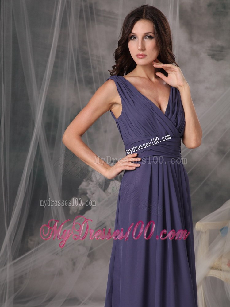 Beautiful 2013 Cheap Ruched Graduation Dresses Empire V-neck