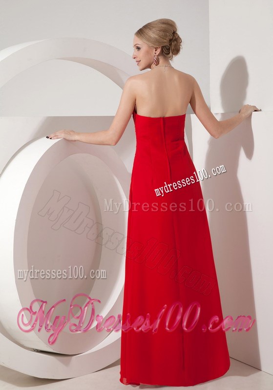Cheap Wine Red Strapless Column Prom Dress