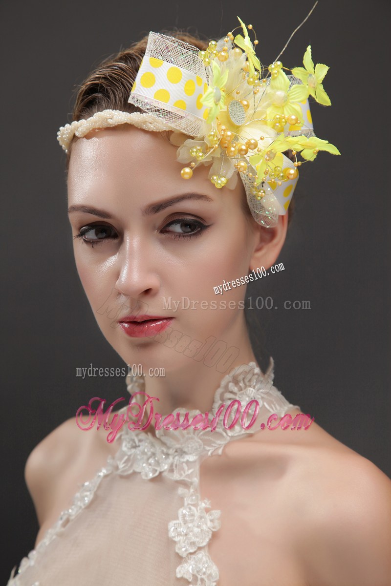 Amazing Imitation Pearls Adorned Women 's Fascinators