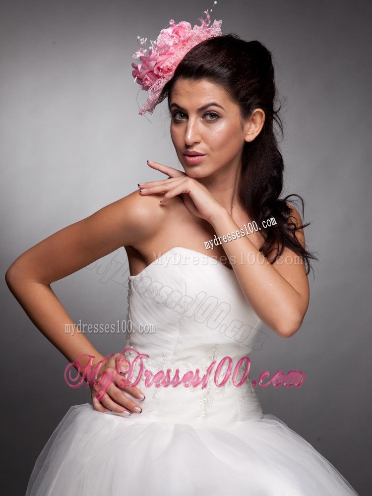 Baby Pink Hand Made Flowers Lace Net Yarn Bridal Fascinators