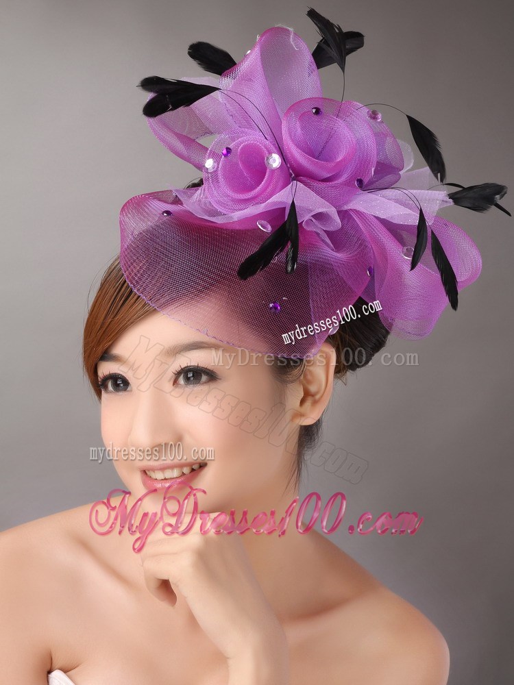 Bbaading Decorate Net and Feather For Wedding Party