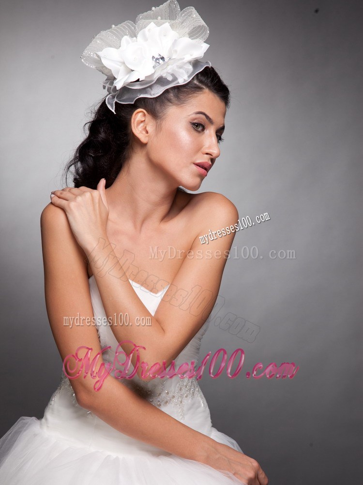 Beaded Taffeta and Organza Headpieces