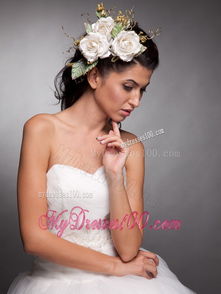 Beautiful Headpieces Taffeta Hand Made Flowers