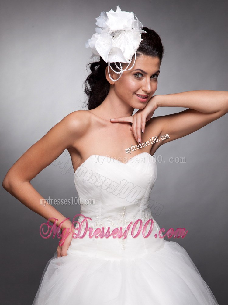 Beautiful Organza and Taffeta Headpieces Pearls