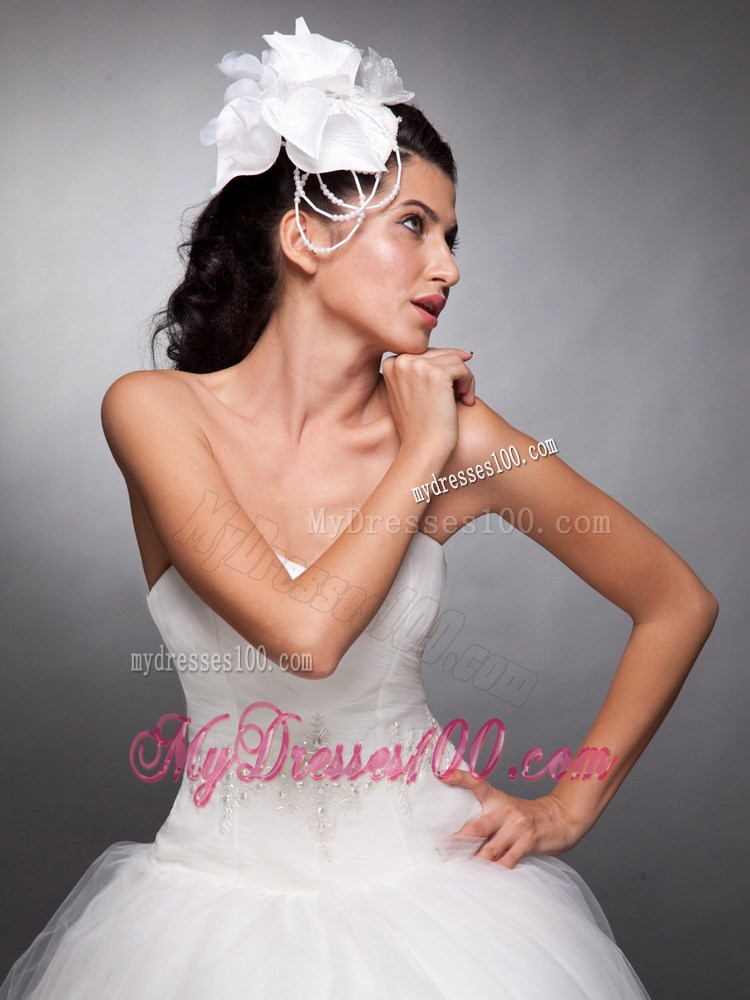 Beautiful Organza and Taffeta Headpieces Pearls