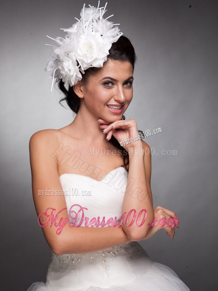 Beautiful Taffeta Hand Made Flowers Headpieces
