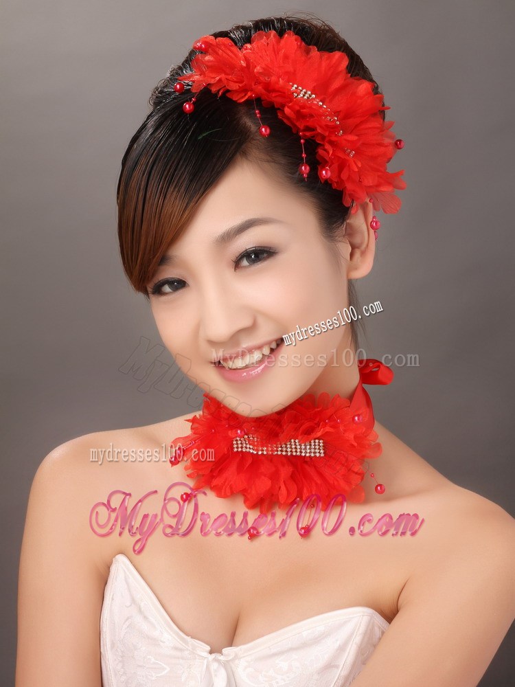 Classical Organza Beaded Wedding Fascinators