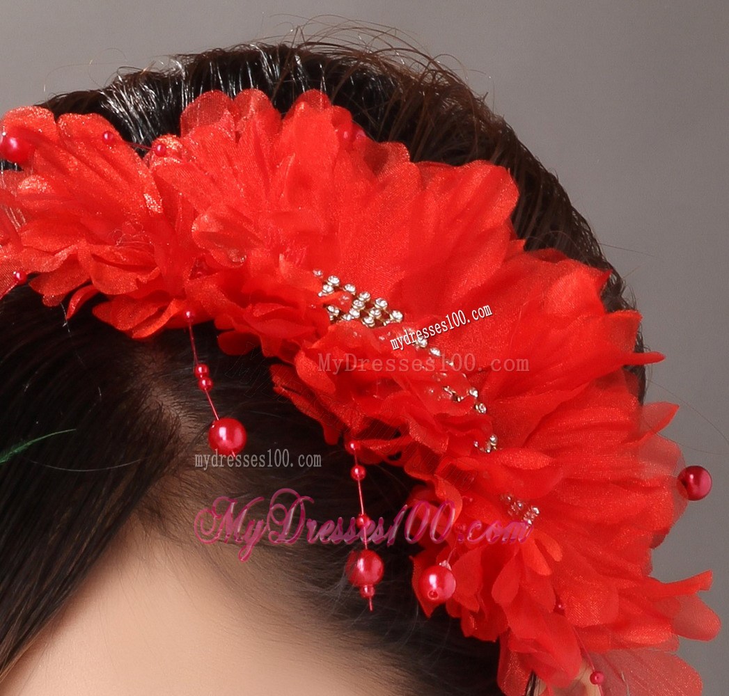 Classical Organza Beaded Wedding Fascinators