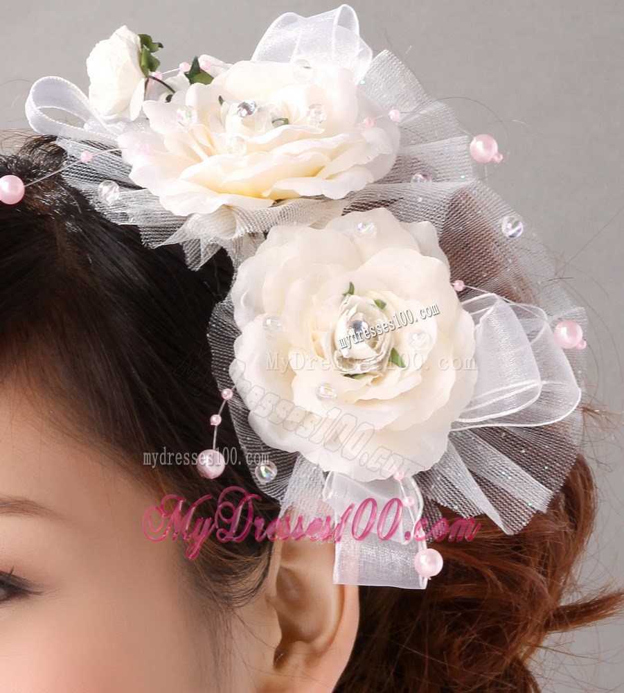 Elegant Fascinator Tulle Wedding and Outdoor Imitation Pearls