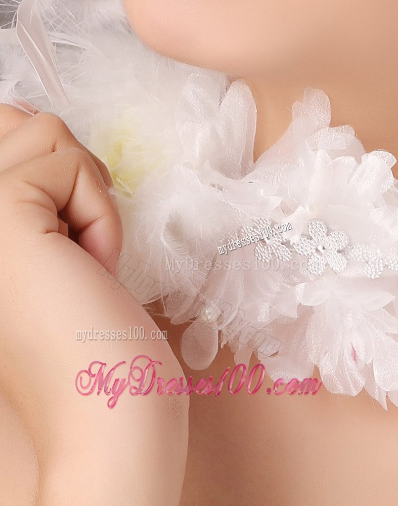 Fascinators White Organza Special Occasion and Outdoor Beading