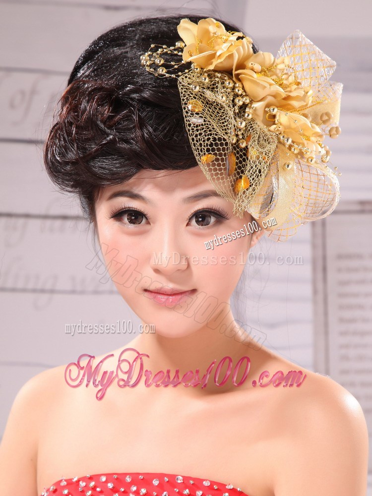Hand Made Flowers Decorate and Tulle For Wedding Party
