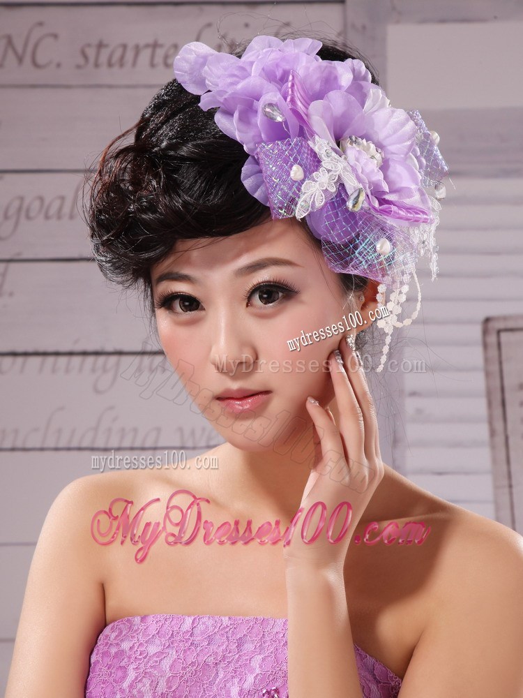 Lace and Little Hand Made Flowers For Bridal Fascinator / Headpiece