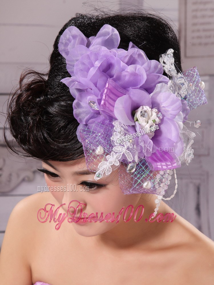 Lace and Little Hand Made Flowers For Bridal Fascinator / Headpiece