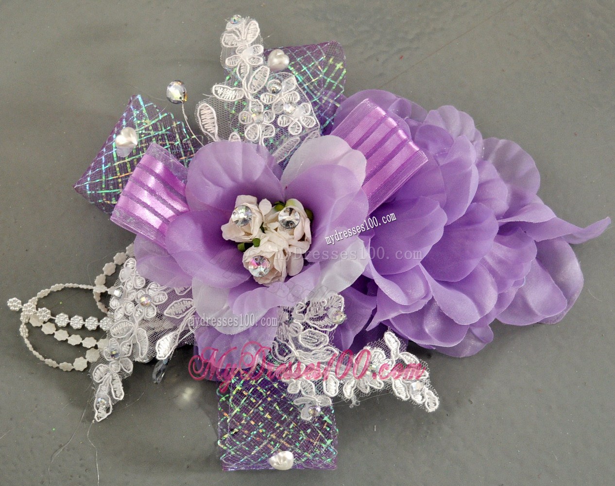 Lace and Little Hand Made Flowers For Bridal Fascinator / Headpiece