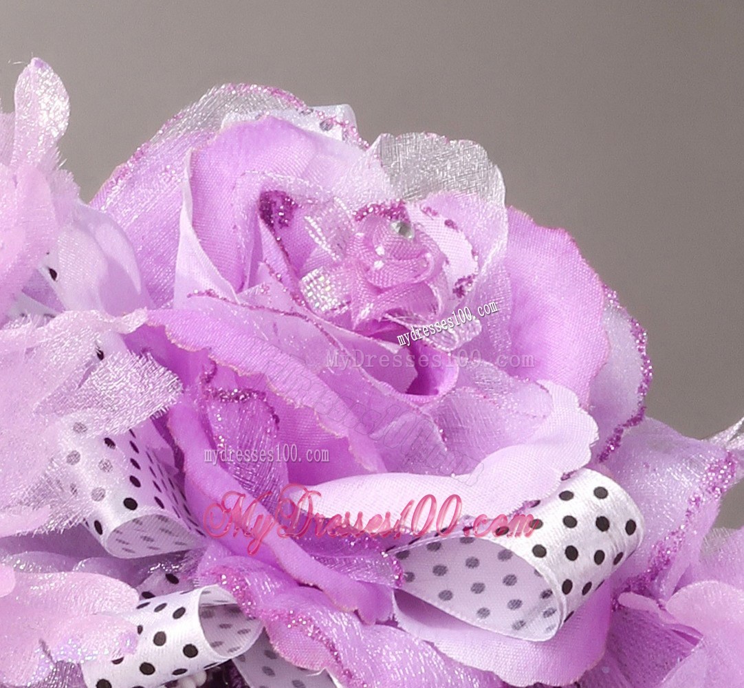 Lavender Organza Rhinestone Wedding Fascinators