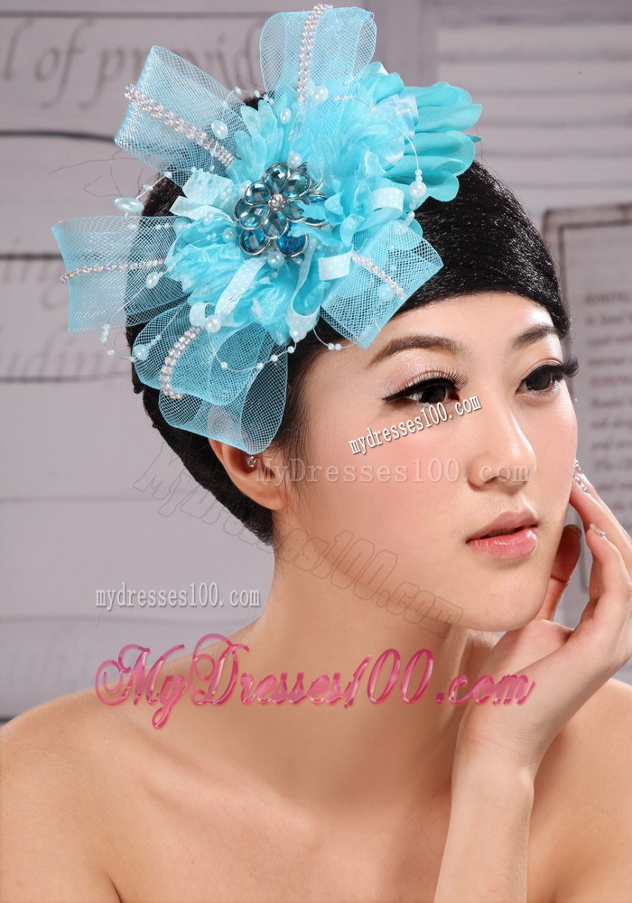 Lovely Tulle Side Clamp Rhinestones For Party