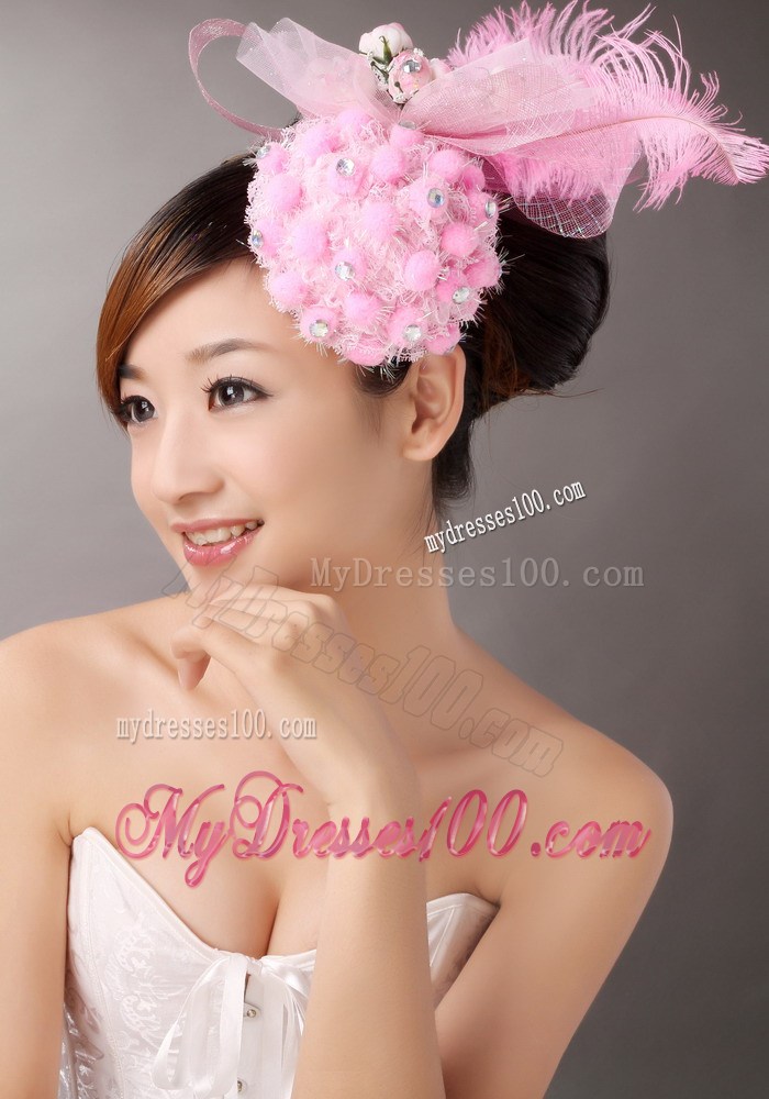 Lovely Tulle and Feather Beading Fascinators