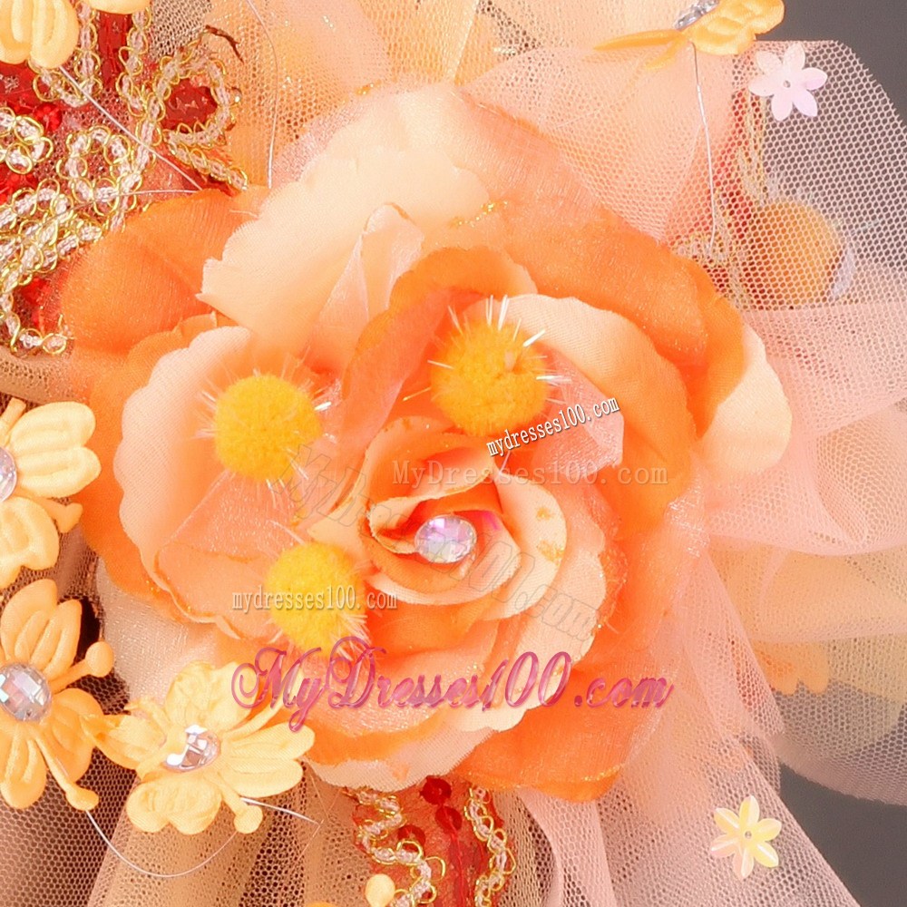 Net Yarn Briadl Hat Beaded Special Occasion Fascinators