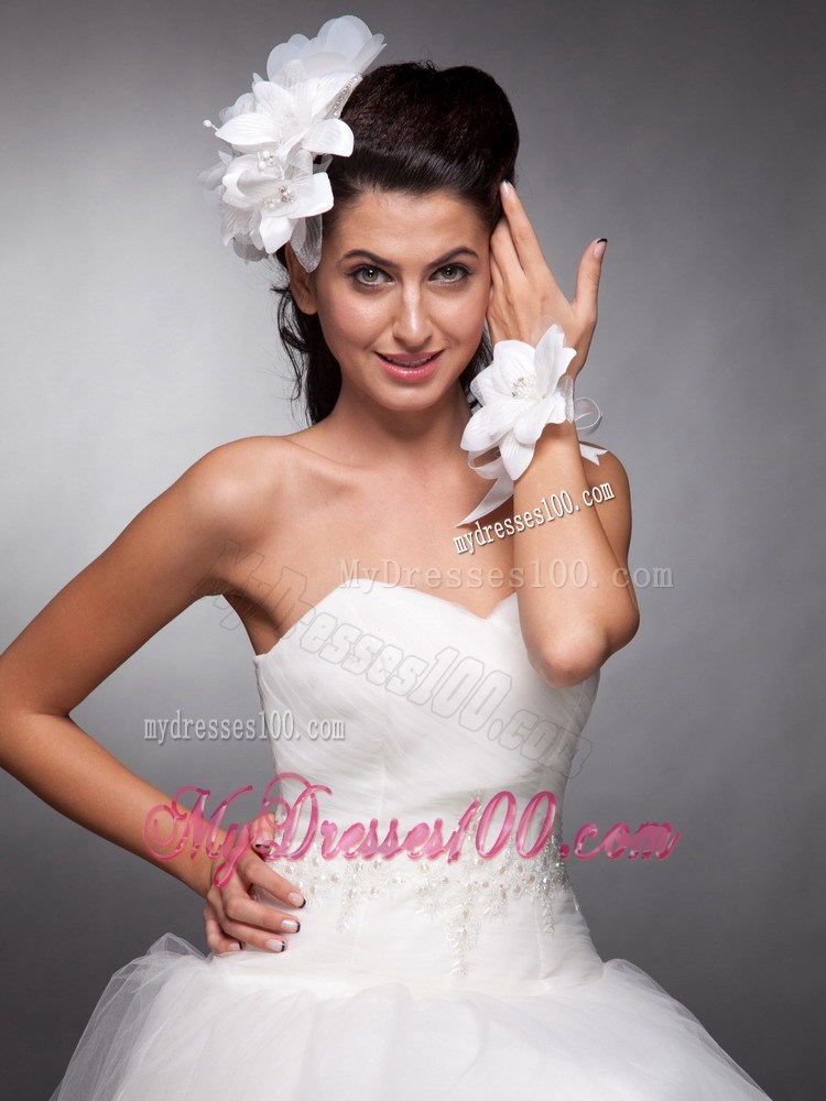 Organza Beading Headpieces Taffeta Bridal Wrist Corsage