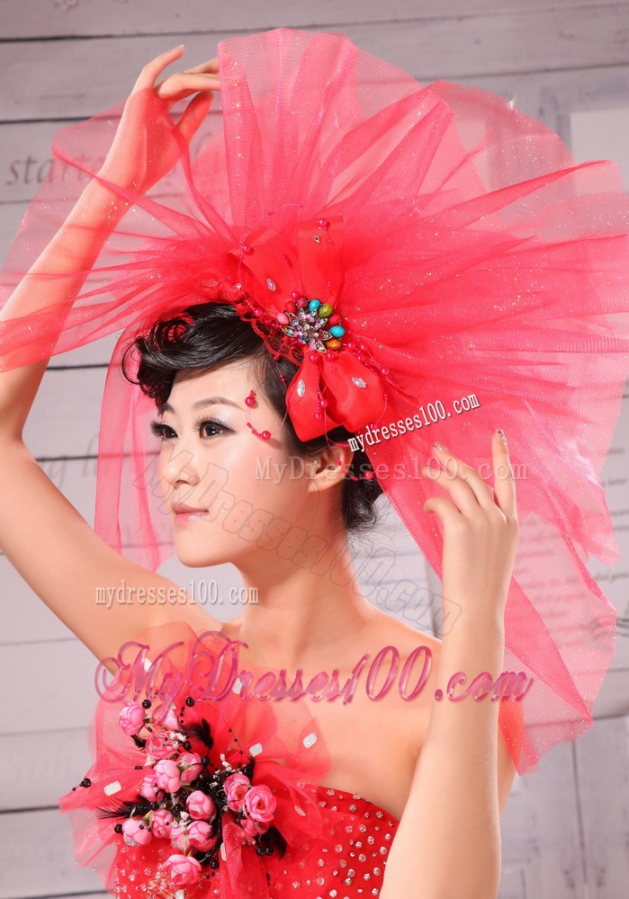 Perfect Beading Net Yarn Bridal Fascinators