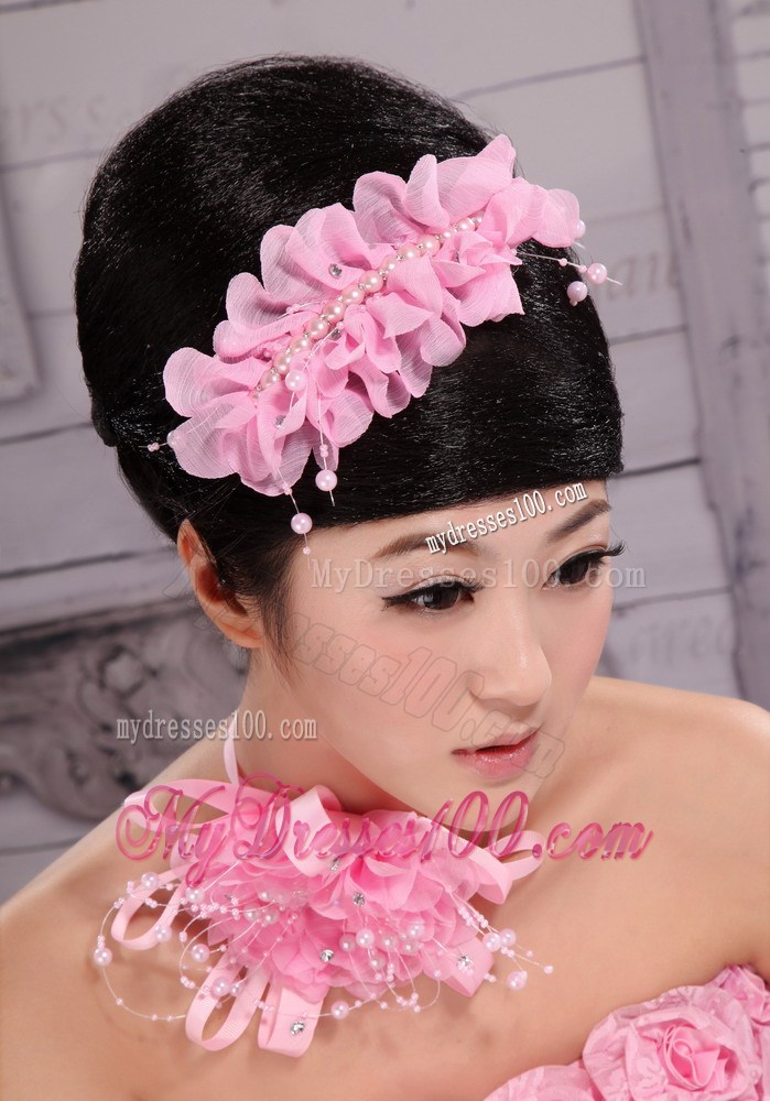 Popular Organza Pearl Multilayer Hair Combs For Party
