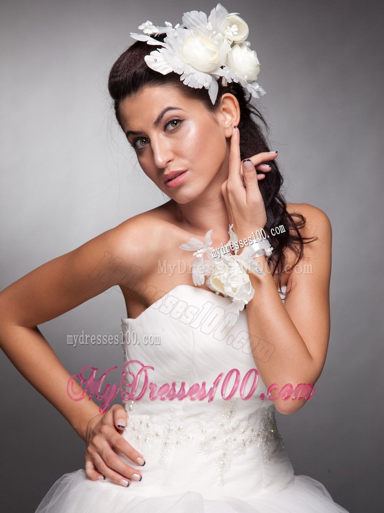 Pretty Fascinators Hand Made Flowers Wedding Wrist Corsage