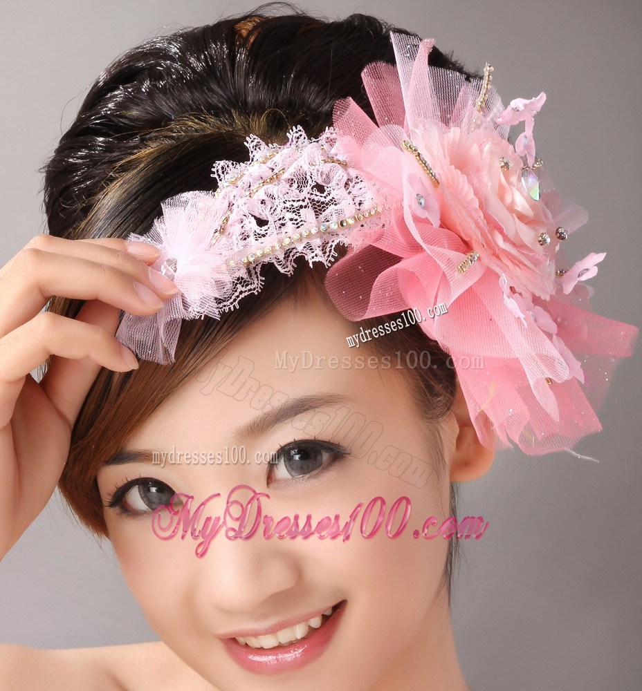 Pretty Tulle and Taffeta Beading Hair Combs