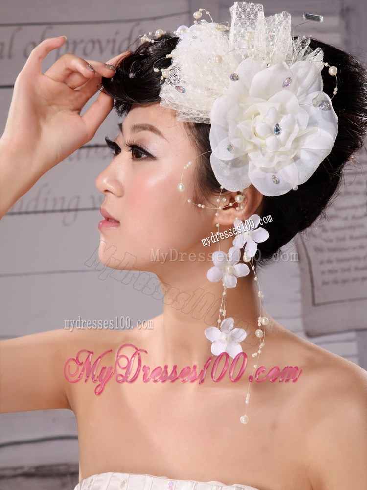 Pure Tulle and Chiffon With Imitation Pearls Fascinators