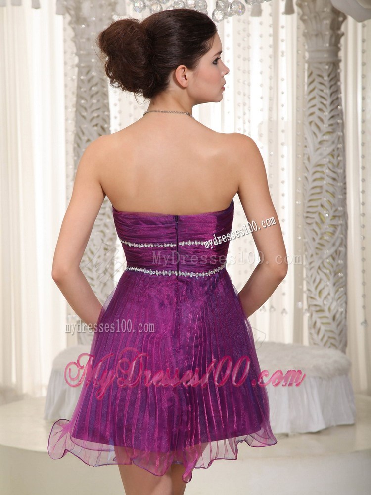 Popular Sweetheart Mini-length Beading Homecoming Dresses